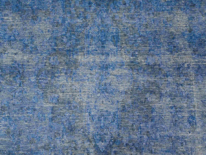 Kerman Vintage hand-knotted wool rug in Blue, 9'8" x 12'10", SKU O089453