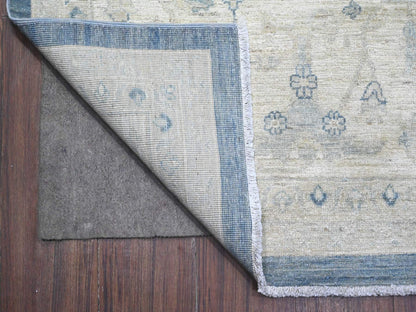 Peshawar hand-knotted wool rug in Blue, 9'10" x 20'3", SKU O089473