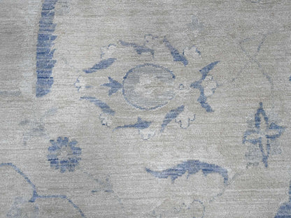 Ivory 18'6" x 24'2" Vintage Hand knotted Wool Rug - Sku: O089478