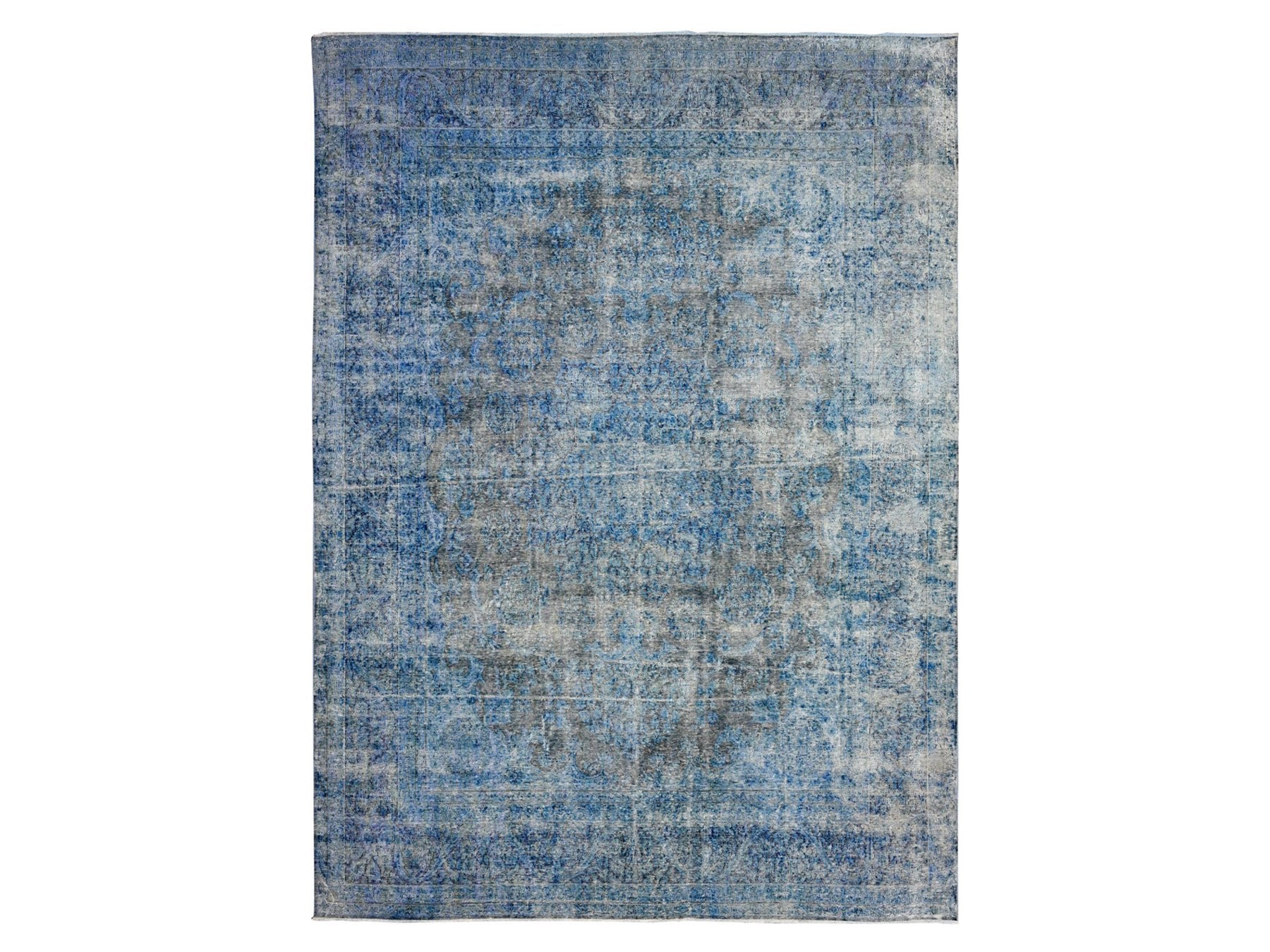 Kerman Vintage hand-knotted wool rug in Overdyed, 9'7" x 13'1", SKU O089479