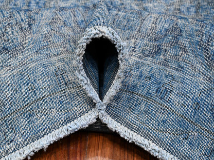 Overdyed 9'7" x 13'1" Vintage Hand knotted Wool Rug - Sku: O089479