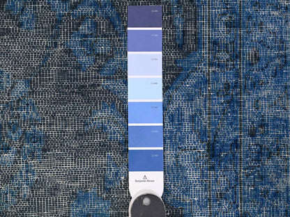 Overdyed 9'7" x 13'1" Vintage Hand knotted Wool Rug - Sku: O089479