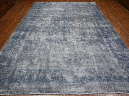 Overdyed 9'11" x 13'0" Vintage Hand knotted Wool Rug - Sku: O089480
