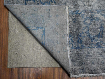 Overdyed 9'11" x 13'0" Vintage Hand knotted Wool Rug - Sku: O089480