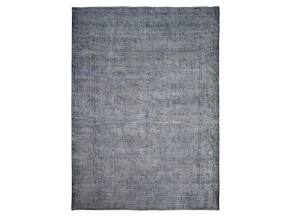 Overdyed 9'6" x 12'5" Vintage Hand knotted Wool Rug - Sku: O089481