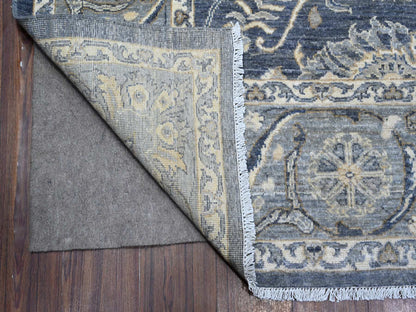 Peshawar hand-knotted wool rug in Gray, 8'0" x 9'9", SKU O089489