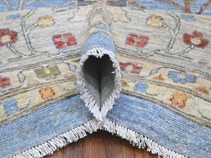 Heriz Traditional hand-knotted wool rug in Blue, 12'1" x 14'6", SKU O089493
