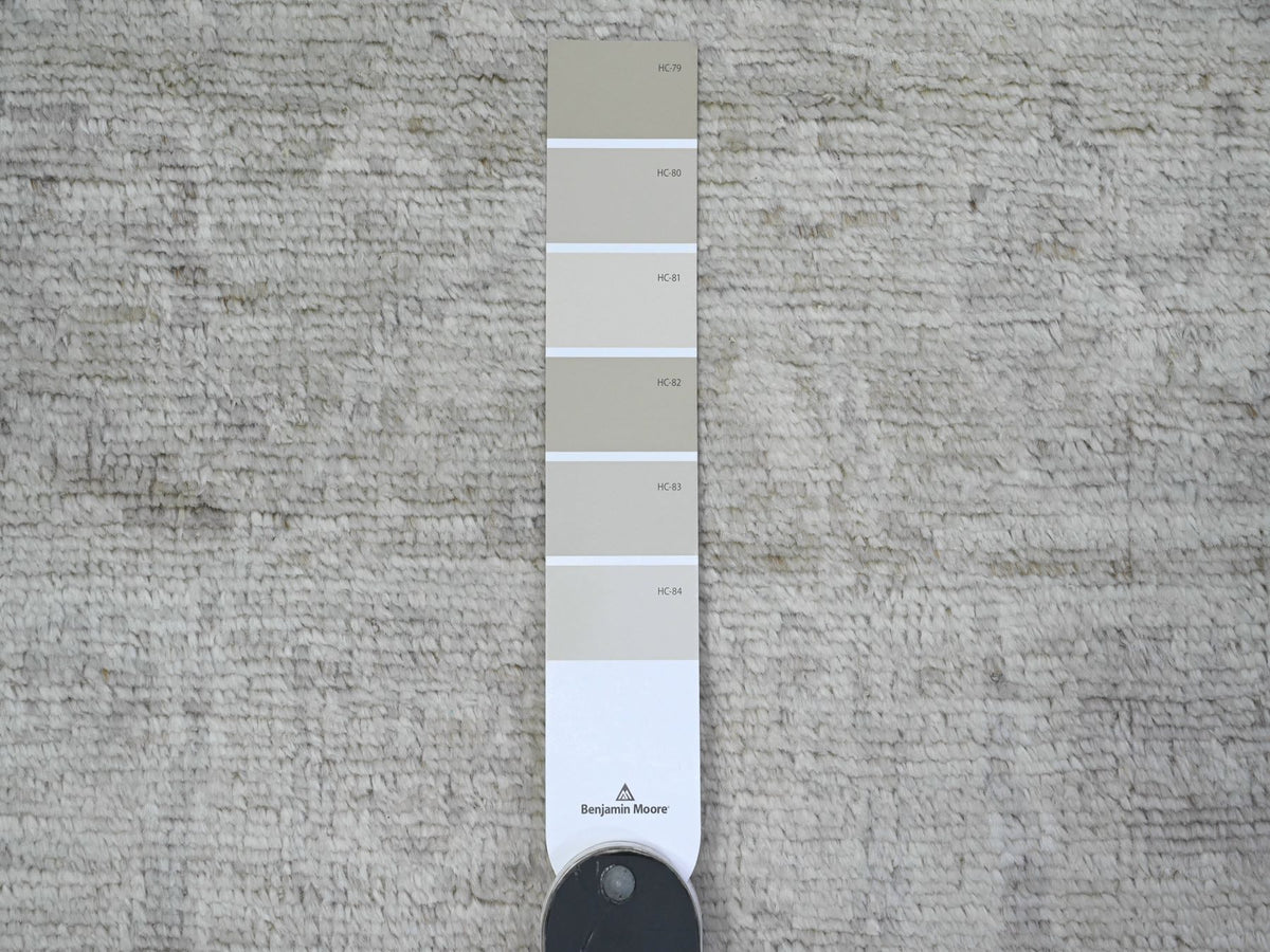 Oushak hand-knotted wool runner in Gray, 2'9" x 11'9", SKU O089535