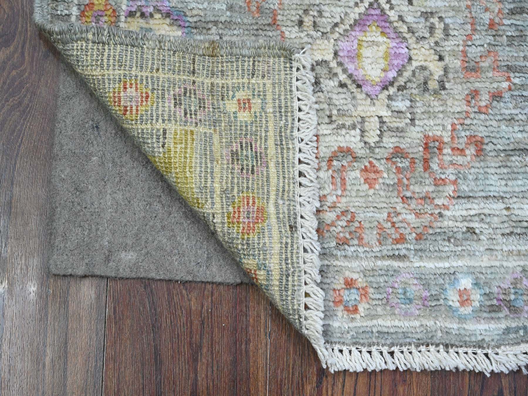 Oushak hand-knotted wool rug in Gray, 2'1" x 3'3", SKU O089538