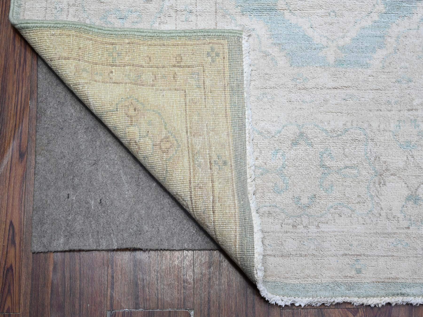 Peshawar hand-knotted wool rug in Blue, 8'0" x 10'4", SKU O089541