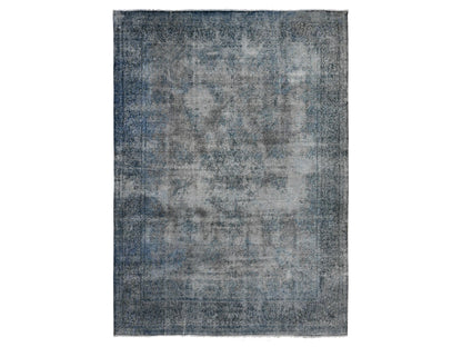 Grey 9'8" x 13'3" Vintage Hand knotted Wool Rug - Sku: O089543
