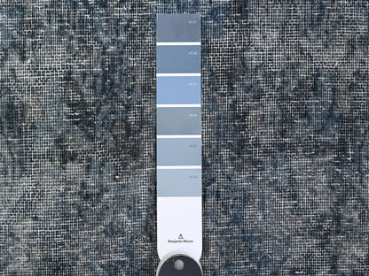 Grey 9'8" x 13'3" Vintage Hand knotted Wool Rug - Sku: O089543