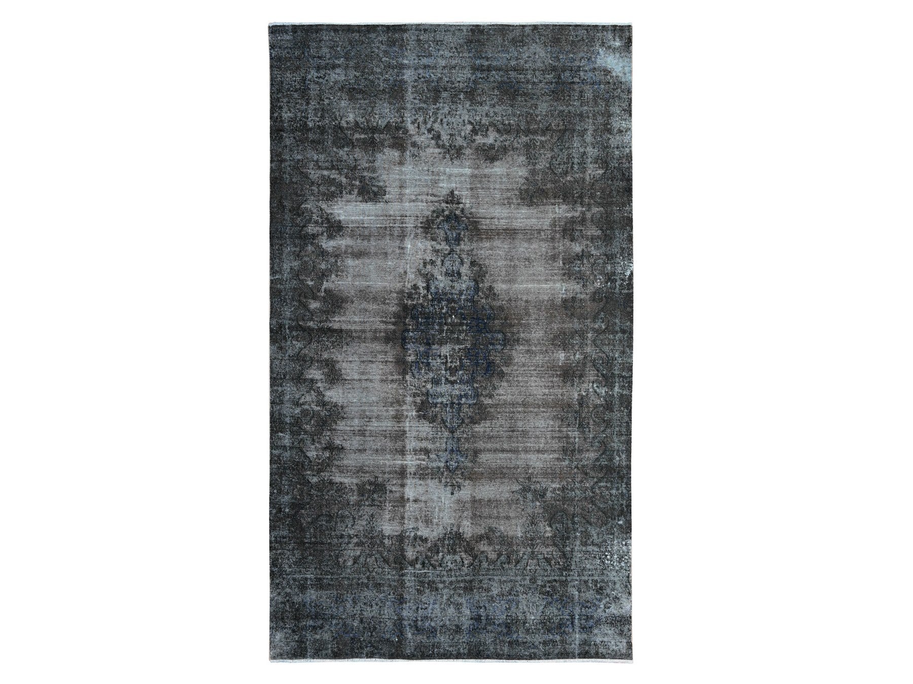 Gray 7'4" x 13'3" Vintage Hand knotted Wool Rug - Sku: O089547