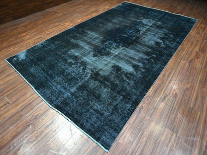 Grey 7'4" x 13'3" Vintage Hand knotted Wool Rug - Sku: O089547