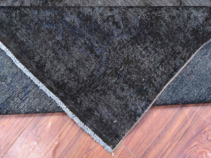 Grey 7'4" x 13'3" Vintage Hand knotted Wool Rug - Sku: O089547