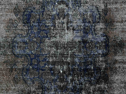 Grey 7'4" x 13'3" Vintage Hand knotted Wool Rug - Sku: O089547