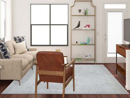 Ivory 8'3" x 9'9" Oushak And Peshawar Hand knotted Wool Rug - Sku: O089551