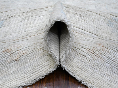 Ivory 8'3" x 9'9" Oushak And Peshawar Hand knotted Wool Rug - Sku: O089551