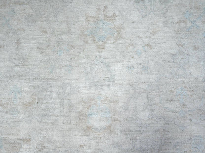Ivory 8'3" x 9'9" Oushak And Peshawar Hand knotted Wool Rug - Sku: O089551