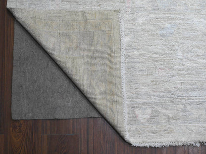 Ivory 11'4" x 15'5" Oushak And Peshawar Hand knotted Wool Rug - Sku: O089585