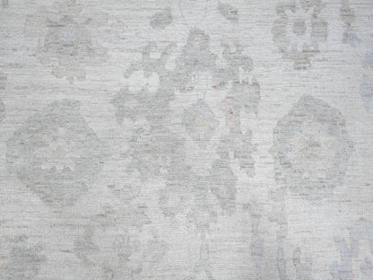 Ivory 11'4" x 15'5" Oushak And Peshawar Hand knotted Wool Rug - Sku: O089585