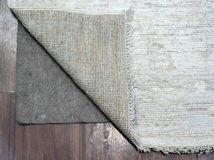 Grey 2'8" x 15'5" Oushak And Peshawar Hand knotted Wool Rug - Sku: O089599