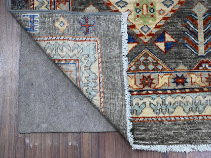 Oushak / Peshawar hand-knotted wool runner in Gray, 2'7" x 9'6", SKU O089604