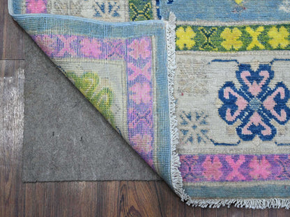 Grey 5'10" x 8'10" Tribal Hand knotted Wool Rug - Sku: O089610