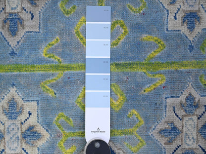 Grey 5'10" x 8'10" Tribal Hand knotted Wool Rug - Sku: O089610