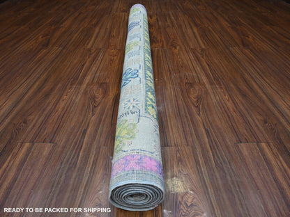 Grey 5'10" x 8'10" Tribal Hand knotted Wool Rug - Sku: O089610
