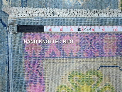 Grey 5'10" x 8'10" Tribal Hand knotted Wool Rug - Sku: O089610