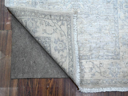 Grey 2'5" x 17'10" Oushak And Peshawar Hand knotted Wool Rug - Sku: O089625