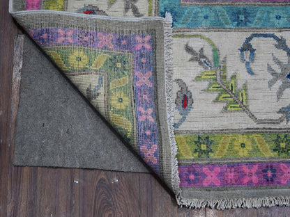 Grey 8'2" x 11'5" Tribal Hand knotted Wool Rug - Sku: O089641