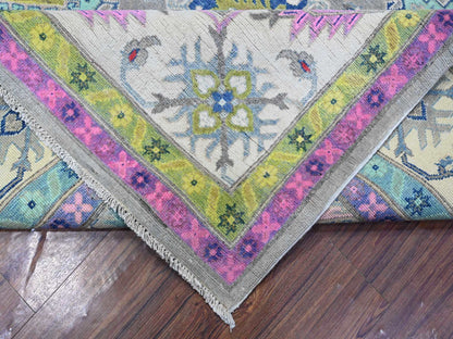 Grey 8'2" x 11'5" Tribal Hand knotted Wool Rug - Sku: O089641