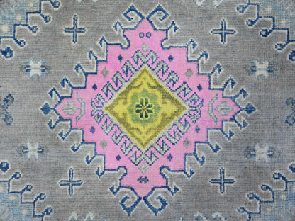 Grey 8'2" x 11'5" Tribal Hand knotted Wool Rug - Sku: O089641
