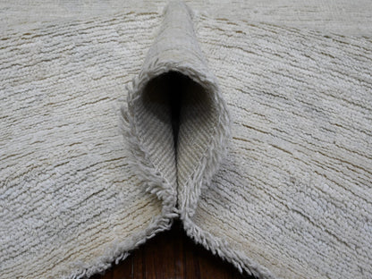 Ivory 8'10" x 11'4" Oushak And Peshawar Hand knotted Wool Rug - Sku: O089645