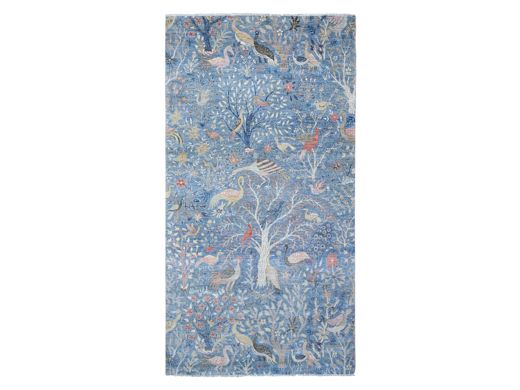 Peshawar hand-knotted wool runner in Blue, 5'11" x 11'10", SKU O089650