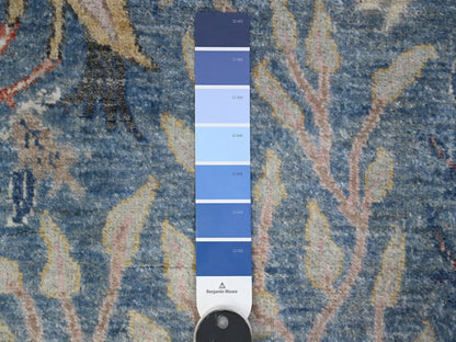 Peshawar hand-knotted wool runner in Blue, 5'11" x 11'10", SKU O089650