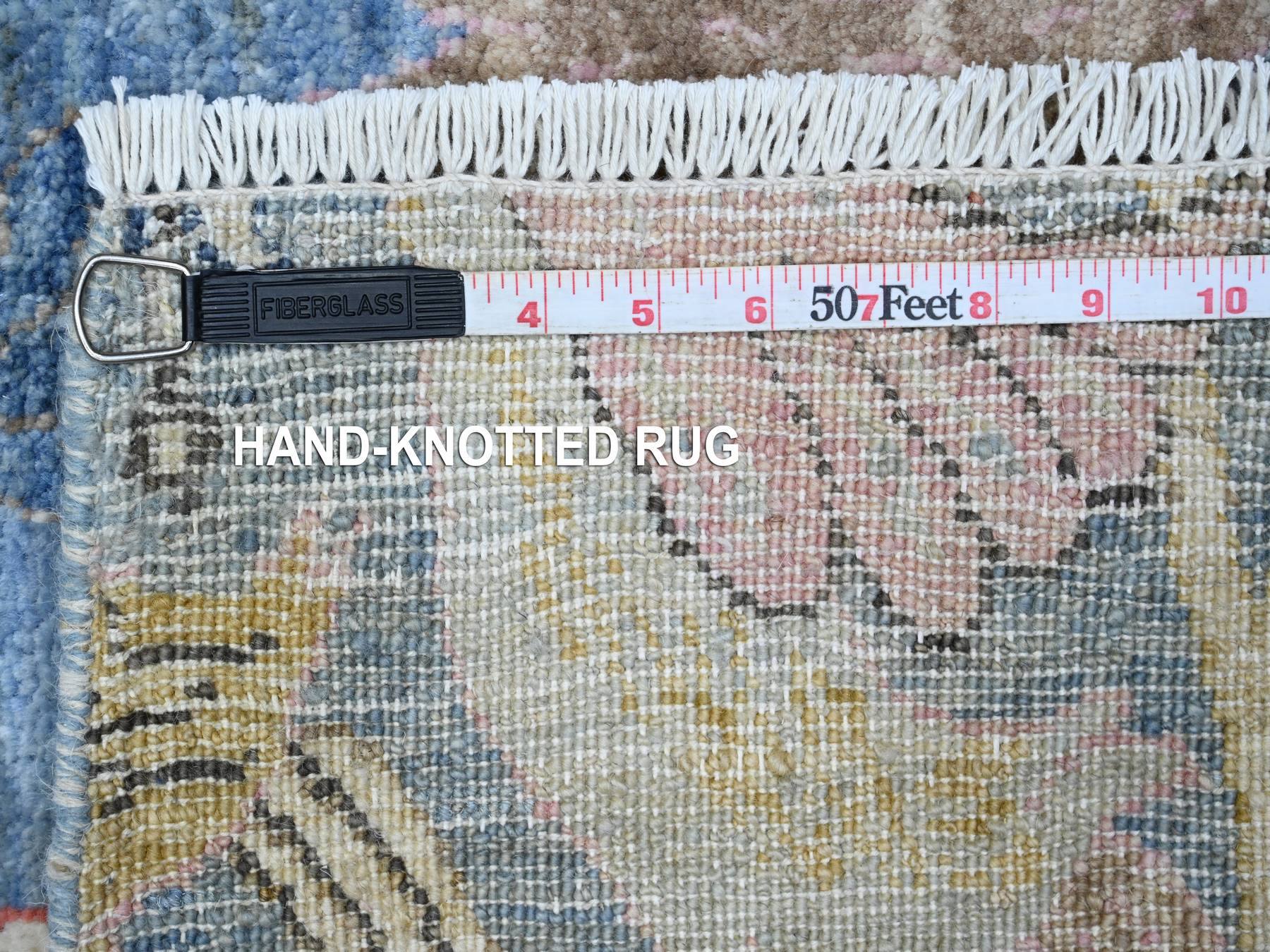 Peshawar hand-knotted wool runner in Blue, 5'11" x 11'10", SKU O089650
