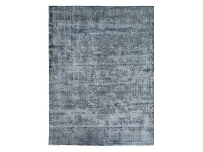 Overdyed 9'3" x 12'6" Vintage Hand knotted Wool Rug - Sku: O089653