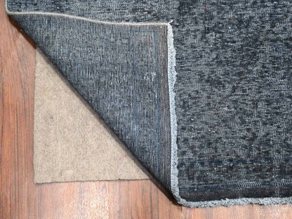 Overdyed 9'3" x 12'6" Vintage Hand knotted Wool Rug - Sku: O089653