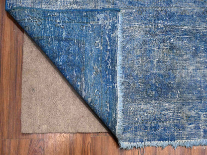 Overdyed 9'5" x 12'7" Vintage Hand knotted Wool Rug - Sku: O089654