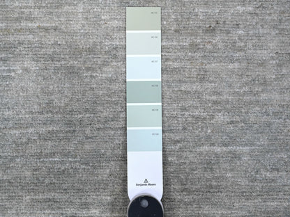 Grey 8'8" x 11'9" Modern / Contemporary Hand knotted Wool Rug - Sku: O089655