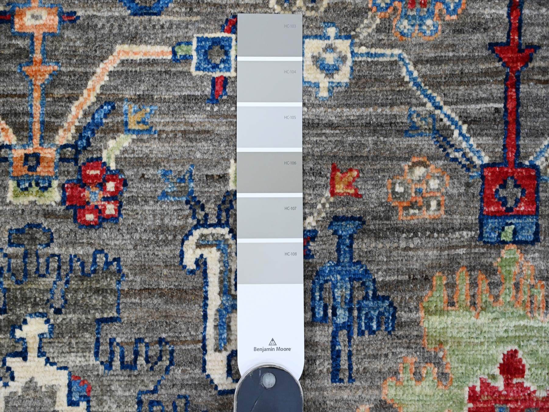 Ziegler Oushak hand-knotted wool runner in Gray, 4' x 16'1", SKU O089669 (view 3)