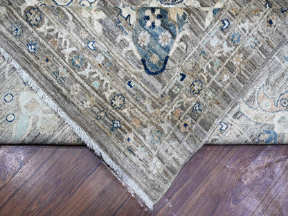 Grey 11'11" x 17'11" Tribal & Geometric Hand knotted Wool Rug - Sku: O089723