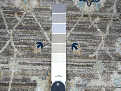 Mahal Tribal hand-knotted wool rug in Gray, 11'11" x 17'11", SKU O089723