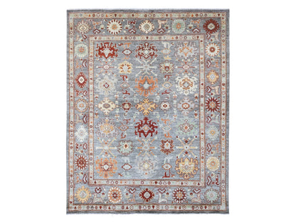 Oushak Oushak hand-knotted wool rug in Gray, 7'10" x 9'9" — SKU O089759