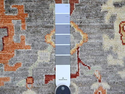 Oushak Oushak hand-knotted wool rug in Gray, 7'10" x 9'9" — SKU O089759 (view 7)