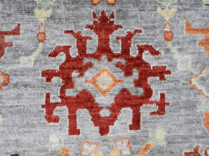 Oushak Oushak hand-knotted wool rug in Gray, 7'10" x 9'9" — SKU O089759 (view 8)