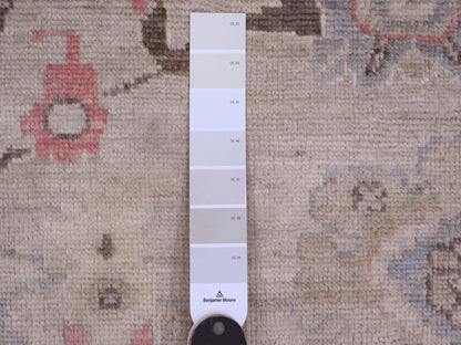 Brown 8'2" x 9'8" Oushak / Peshawar Hand knotted Wool Rug - Sku: O089760